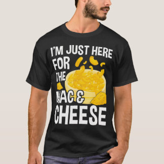 Camiseta ESTOU Aqui Apenas Pelo Macarrão Com Queijo Mac