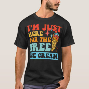 Camiseta ESTOU Aqui Apenas Pelo Sorvete Grátis Viagens em F