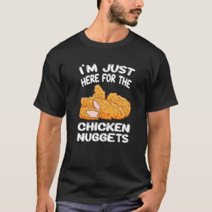Camiseta Estou Aqui Apenas Pelos Frangos Nuggets Batata Fri