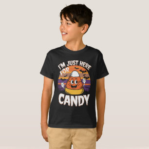 Camiseta ESTOU AQUI PARA A CANDITA   Feliz Dia das Bruxas