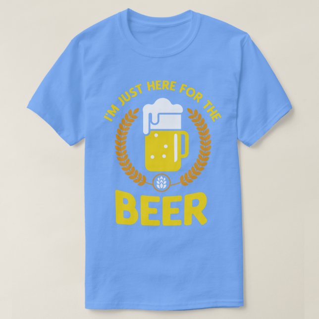 Camiseta Estou Aqui Para A Cerveja (Frente do Design)