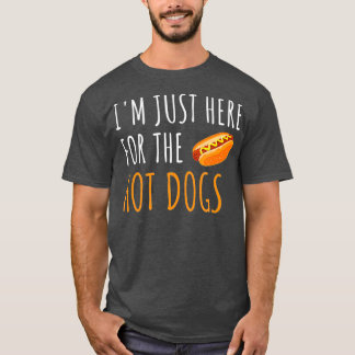 Camiseta Estou Aqui Para A Comida Engraçada Dos Cães Quente