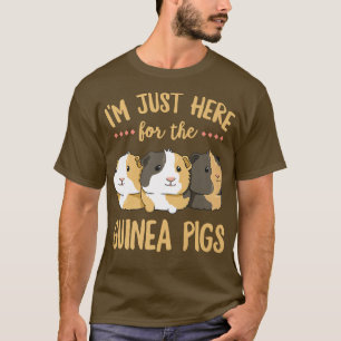 Camiseta Estou aqui para a Design de cobaias de uma Gui