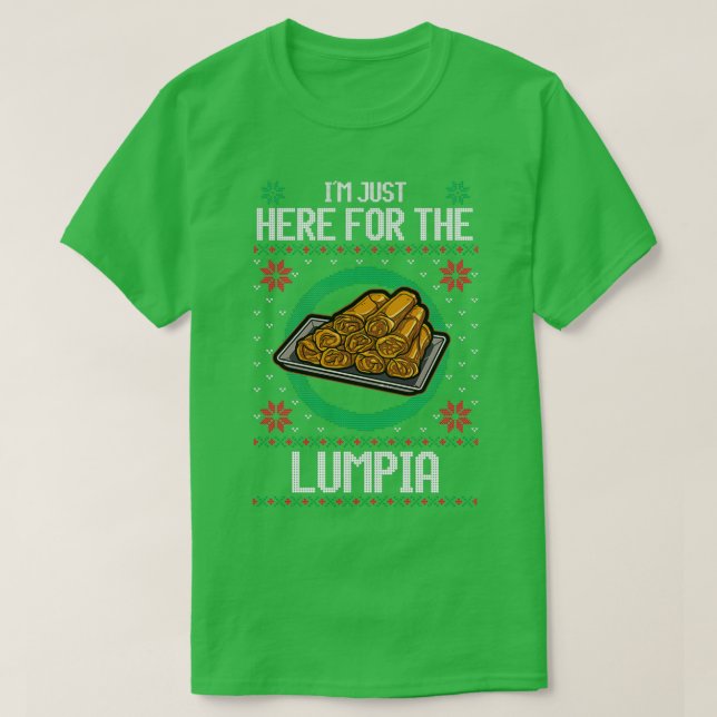 Camiseta Estou aqui para a Lumpia (Frente do Design)