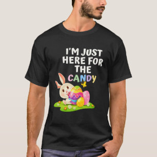Camiseta Estou aqui para a Páscoa de chocolate Meninos Meni
