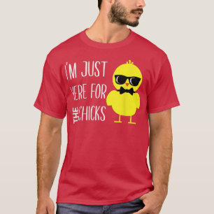 Camiseta Estou Aqui Para A Páscoa De Pintinhos Para O Rapaz