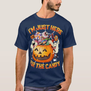 Camiseta Estou aqui para as crianças do vestido de sanduích