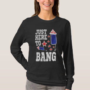 Camiseta Estou Aqui Para Bang 4 De Julho, Bandeira American