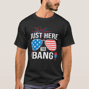 Camiseta Estou Aqui Para Bang 4 De Julho, Bandeira American