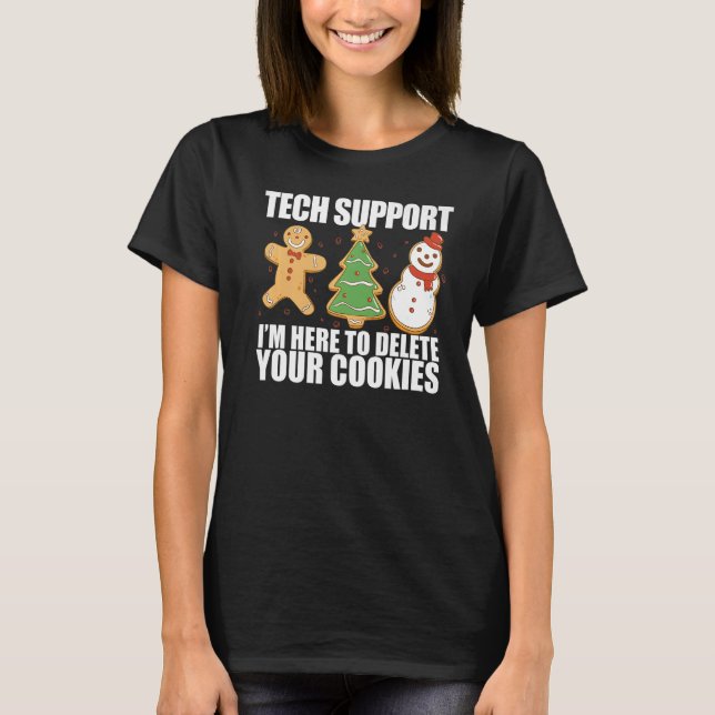 Camiseta ESTOU AQUI PARA EXCLUIR SEU Cod de desenvolvedores (Frente)
