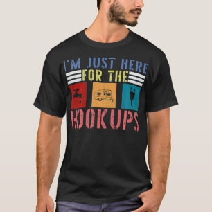 Camiseta Estou Aqui Para O Acampador De RV Do Acampamento E