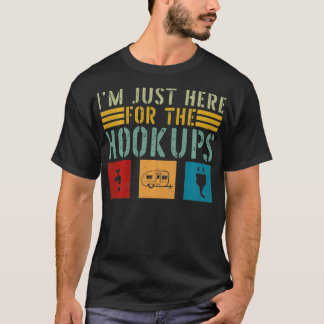 Camiseta Estou Aqui Para O Acampador De RV Do Acampamento E