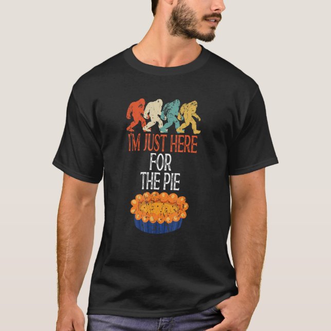 Camiseta Estou aqui para o Adulto da Piada de Ação de Graça (Frente)