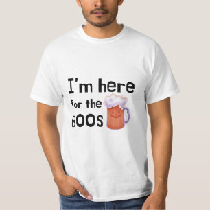 Camiseta Estou aqui para o Bebendo de Boos Engraçado Hallow