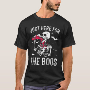 Camiseta Estou aqui para o Bebendo de esqueleto engraçado d