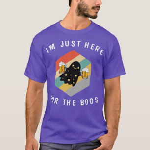 Camiseta Estou aqui para o Bebendo do Fantasma Boos Engraça