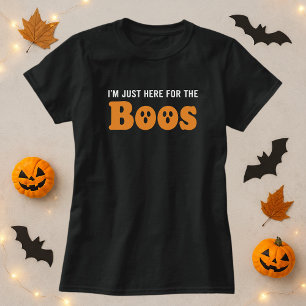 Camiseta Estou aqui para o BOLO Divertido Halloween Ghost P
