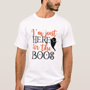 Camiseta Estou aqui para o Boos Halloween Engraçado