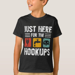 Camiseta Estou Aqui Para O Camp Rv Camper Engraçado De Hook
