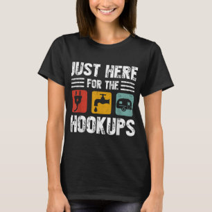 Camiseta Estou Aqui Para O Camp Rv Camper Engraçado De Hook