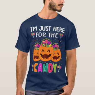 Camiseta Estou Aqui Para O Dia de as Bruxas engraçado De Do