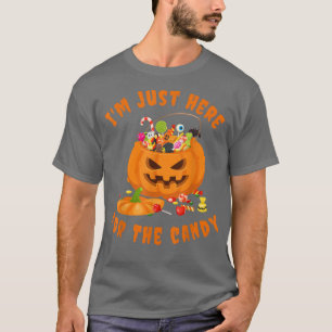 Camiseta Estou Aqui Para O Dia de as Bruxas engraçado De Do