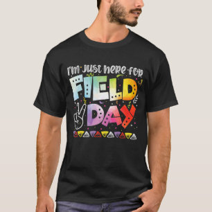 Camiseta Estou aqui para o dia do campo, Tie Dye no dia pas