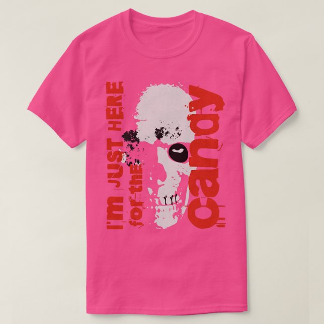 Camiseta Estou aqui para o doce (Frente do Design)