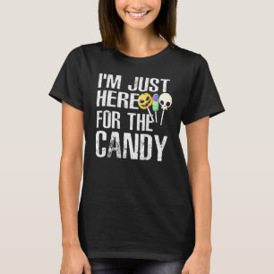 Camiseta Estou aqui para o doce doce de Halloween L