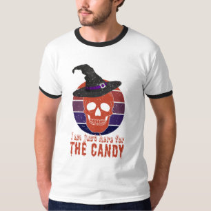 Camiseta Estou aqui para o doce. Engraçado design