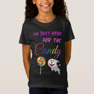 Camiseta Estou aqui para o doce - Rainbow Lollipop