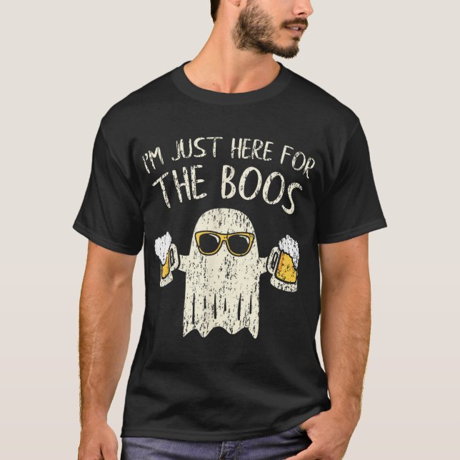 Camiseta Estou Aqui Para O Fantasma Do Boos Gift Halloween (Frente)