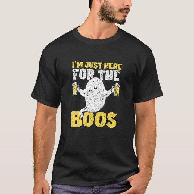 Camiseta Estou aqui para o fantasma do Boos Halloween Spook (Frente)