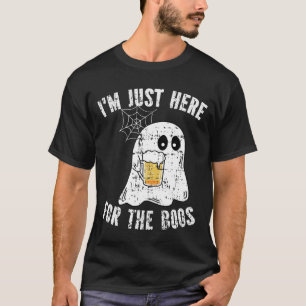 Camiseta Estou aqui para o Fantasma do Dia de as Bruxas eng