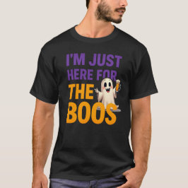 Camiseta Estou aqui para o Fantasma do Dia de as Bruxas eng