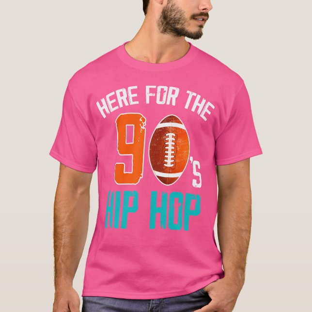 Camiseta Estou Aqui Para O Futebol De Hip Hop Dos 90 (Frente)