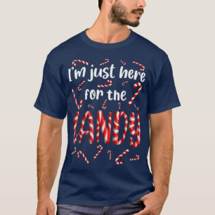 Camiseta Estou aqui para o Gift do Tester da Candy Cane Swe