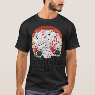 Camiseta Estou Aqui Para O Gráfico Engraçado Do Pote Para P