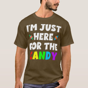 Camiseta Estou Aqui Para O Humor Do Halloween Da Comida De