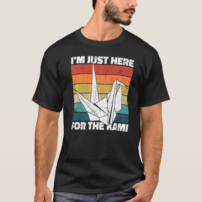 Camiseta Estou aqui para o kami para um Origami Master (Frente)