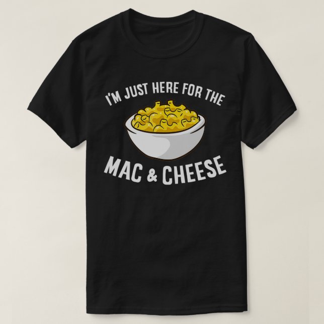 Camiseta Estou aqui para o Mac Mac Mac do Macaroni Mac do M (Frente do Design)