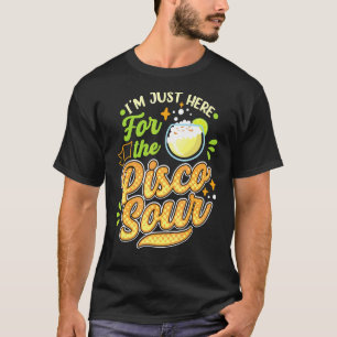 Camiseta Estou aqui para o Pisco Sour Peruano Chileno B