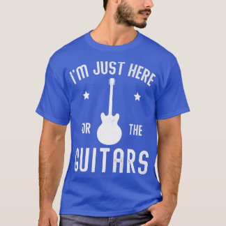 Camiseta Estou aqui para o violão guitarrista