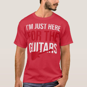 Camiseta Estou aqui para o violão guitarrista