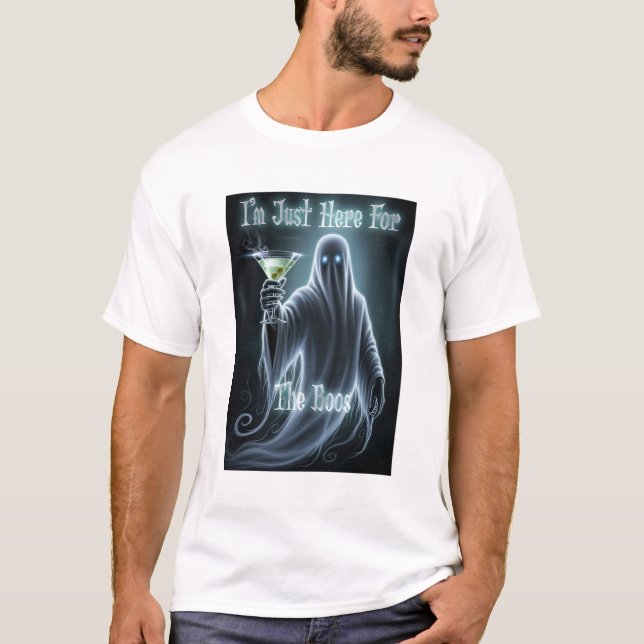 Camiseta Estou aqui para os Boos (Frente)