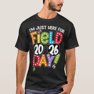 Camiseta Estou Aqui Para Os Jogos Do Dia De Campo Da Equipe