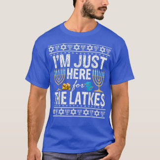 Camiseta Estou Aqui Para Os Latkes Judeus