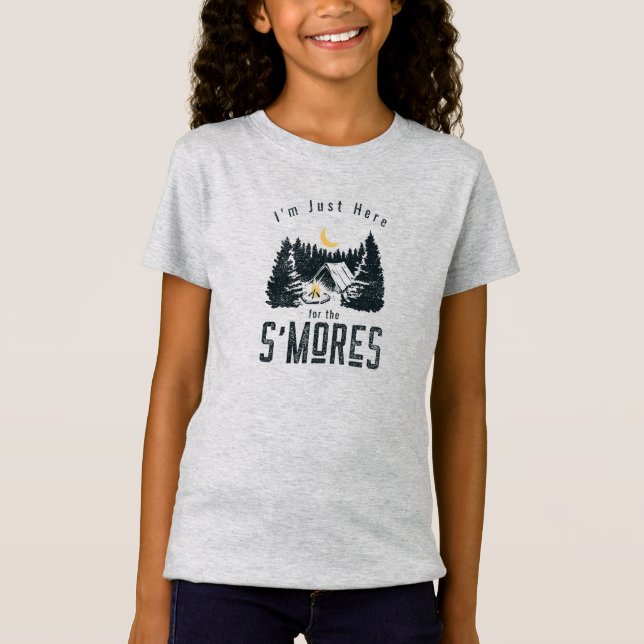 Camiseta Estou aqui para os S’mores (Frente)