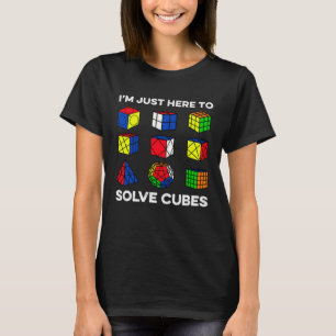 Camiseta Estou Aqui Para Resolver Cubos Speedcubing Speedso