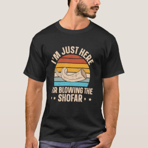 Camiseta Estou Aqui Para Soprar O Shofar - Rosh Hashan